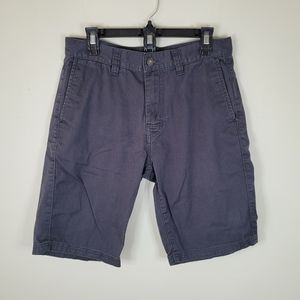 Prana Breathe Men's Chino Casual Gray Shorts Size 32 inseam 10in